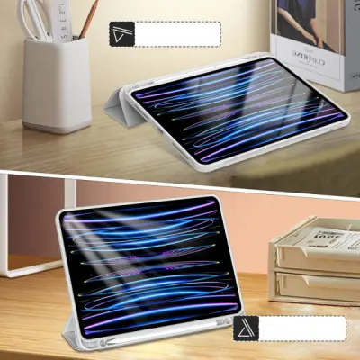Чохол до планшета BeCover Tri Fold Hard TPU Apple iPad Pro 11 2020/2021/2022 Gray (711111)