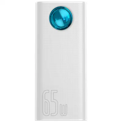 Батарея універсальна Baseus Amblight Digital Quick 30000mAh 65W, White (PPLG000102)