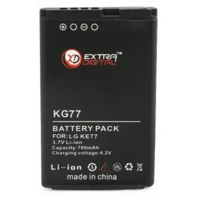Акумуляторна батарея для телефону Extradigital LG KG77 (700 mAh) (DV00DV6058)
