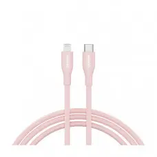 Дата кабель USB-C to Lightning 1.0m CLNM60 C-L 60W MFI Silicon Pink Canyon (CNS-CLNM60SC10PS)