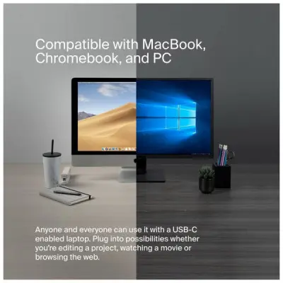 Концентратор USB-C 7in1 Ethernet Multiport Dock Belkin (INC009BTSGY)