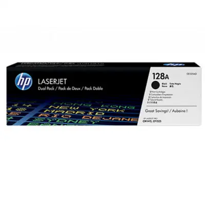 Картридж HP CLJ 128A black DUAL PACK CP1525n/1525nw, CM1415fn/1415fnw (CE320AD)