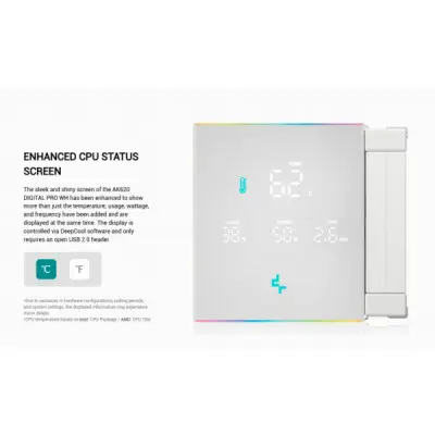 Кулер до процесора Deepcool AK620 Digital Pro White (R-AK620-WHAPMN-G)