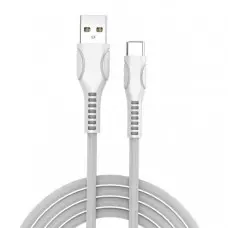 Дата кабель ColorWay USB 2.0 AM to Type-C 1.0m line-drawing white (CW-CBUC029-WH)
