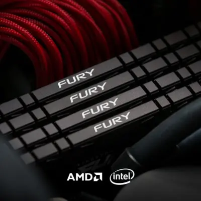 Модуль пам'яті для комп'ютера DDR4 16GB 4000 MHz Renegade Black Kingston Fury (ex.HyperX) (KF440C19RB1/16)