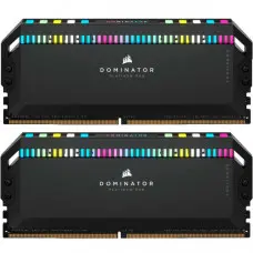 Модуль пам'яті для комп'ютера DDR5 32GB (2x16GB) 6400 MHz Dominator Platinum RGB Black Corsair (CMT32GX5M2B6400C32)