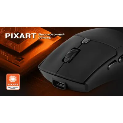 Мишка REAL-EL RM-460W Wireless/Bluetooth Black (EL123200048)