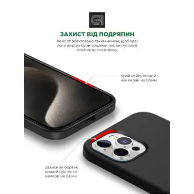 Чохол до мобільного телефона Armorstandart ICON2 Case Apple iPhone 15 Pro Max Black (ARM70528)