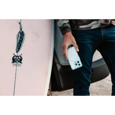 Чохол до мобільного телефона UAG iPhone 15 Pro Max Plyo Magsafe Ice/Rose Gold (114305114348)