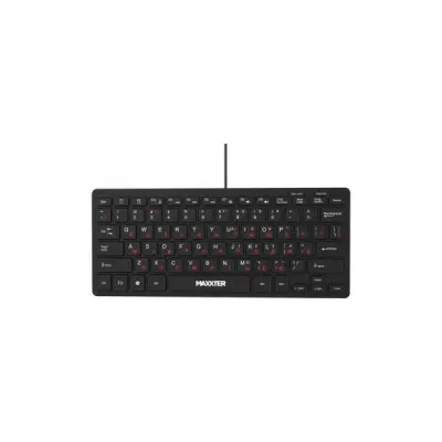 Клавіатура Maxxter KBM-C01B-UA USB UA Black (KBM-C01B-UA)