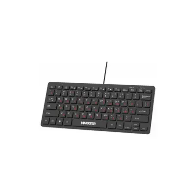 Клавіатура Maxxter KBM-C01B-UA USB UA Black (KBM-C01B-UA)