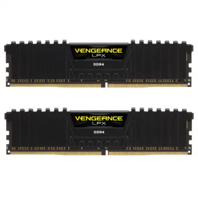 Модуль пам'яті для комп'ютера DDR4 64GB (2x32GB) 3600 MHz Vengeance LPX Black Corsair (CMK64GX4M2D3600C18)