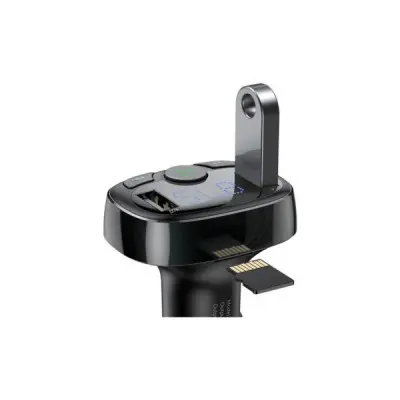 FM модулятор Baseus T Shaped S-09A 2 х USB Type-A, microSD Black (CCMT000001)