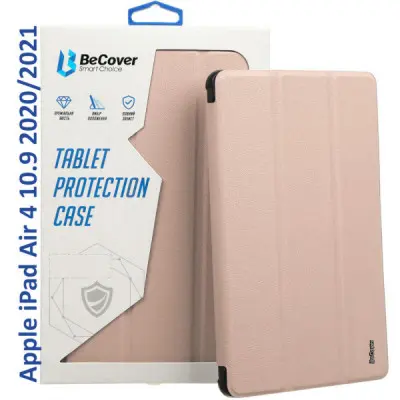 Чохол до планшета BeCover Tri Fold Hard Apple iPad Air 4 10.9 2020/2021 Pink (709660) (709660)