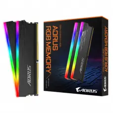 Модуль пам'яті для комп'ютера DDR4 16GB (2x8GB) 3333 MHz AORUS RGB Fusion 2.0 Memory boost GIGABYTE (GP-ARS16G33)