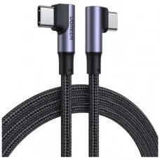 Дата кабель USB 2.0Type-C to Type-C 2.0m 5A 100W US335 90-degree Space Gray Ugreen (70698)