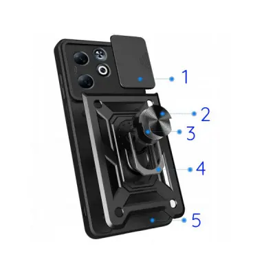 Чохол до мобільного телефона BeCover Military Infinix Smart 9 (X6532) Black (713049)