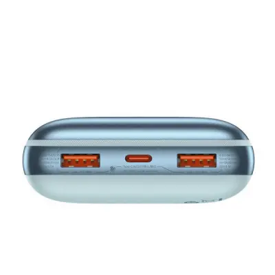 Батарея універсальна Baseus Pro 20000mAh, 22.5W, Blue, with USB-A - USB-C 3A 0.3m cable (PPBD040303)