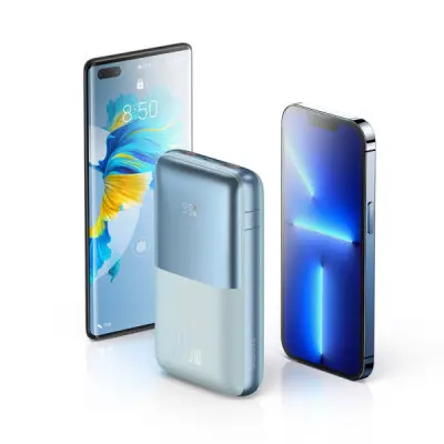 Батарея універсальна Baseus Pro 20000mAh, 22.5W, Blue, with USB-A - USB-C 3A 0.3m cable (PPBD040303)