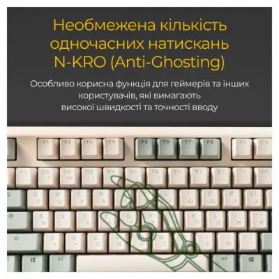 Клавіатура Ducky One 3 Cherry MX Silent Red UA USB Cream (DKON2108-SUAPXМAEGGC1)