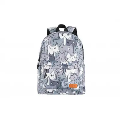 Рюкзак для ноутбука 2E 13" TeensPack Cats, grey (2E-BPT6114GC)