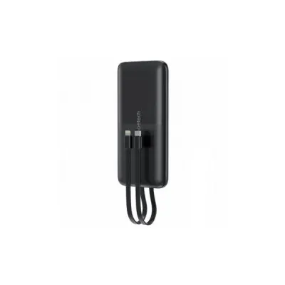 Батарея універсальна Choetech 10000mAh 22,5W, MicroUSB, USB-A, USB-C, build-in USB-C/Lightning cable (B654-BK)