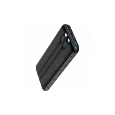 Батарея універсальна Choetech 10000mAh 22,5W, MicroUSB, USB-A, USB-C, build-in USB-C/Lightning cable (B654-BK)