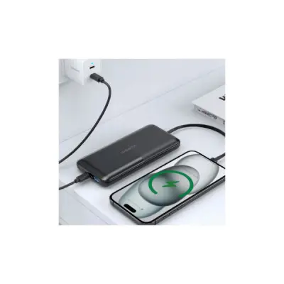 Батарея універсальна Choetech 10000mAh 22,5W, MicroUSB, USB-A, USB-C, build-in USB-C/Lightning cable (B654-BK)