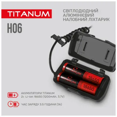 Ліхтар TITANUM 800Lm 6500K (TLF-H06)