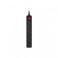 Мережевий фільтр живлення REAL-EL RS-6 Protect M 1.8m, black (EL122300032)