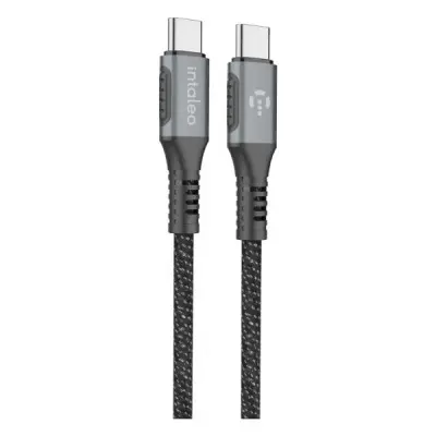 Дата кабель Type-C to Type-C 1.2m CBGPD60WTT1 60W grey Intaleo (1283126518096)