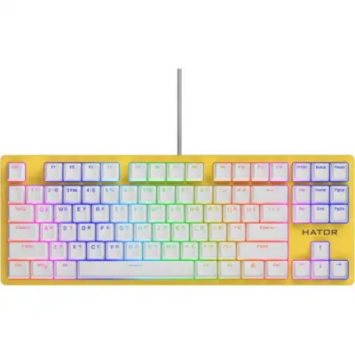 Клавіатура Hator Rockfall 2 Mecha TKL Orange USB Yellow (HTK-722)
