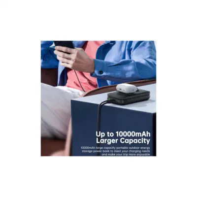 Батарея універсальна Choetech Magnetic Wireless 10000mAh 20W, PD, Qi-2 15W, USB-C, Lightning, Apple Watch charger (B750-CCBK)