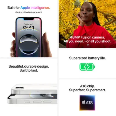 Мобільний телефон Apple iPhone 16e 512GB Black (MD1X4)