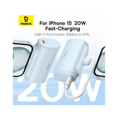 Батарея універсальна Baseus Compact 4900mAh 20W Lightning, Black (PPWC05I) (P10068304112-00)