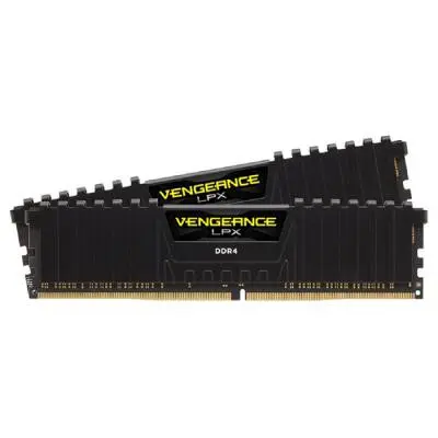 Модуль пам'яті для комп'ютера DDR4 16GB (2x8GB) 2400 MHz Vengeance LPX Black Corsair (CMK16GX4M2A2400C16)