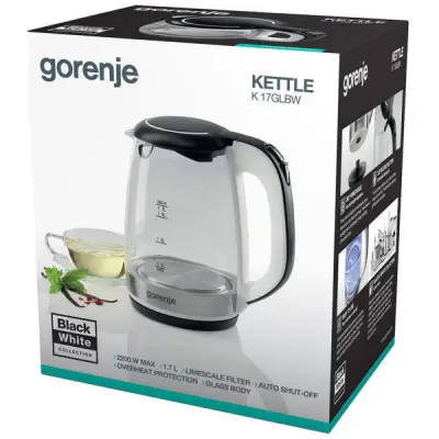 Електрочайник Gorenje K 17 GLBW