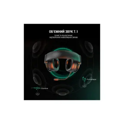 Навушники Fifine H6 RGB 7.1 Black (H6)