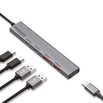 Концентратор Promate USB Hub 4 ports litehub-pro (litehub-pro)