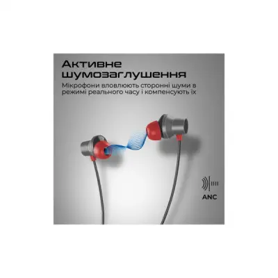 Навушники Promate ANC Velcon Black (velcon.black)