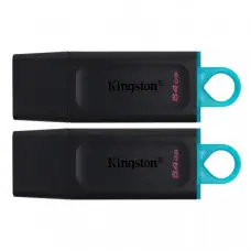 USB флеш накопичувач Kingston 2x64GB DT Exodia Black+Blue USB 3.2 (DTX/64GB-2P)