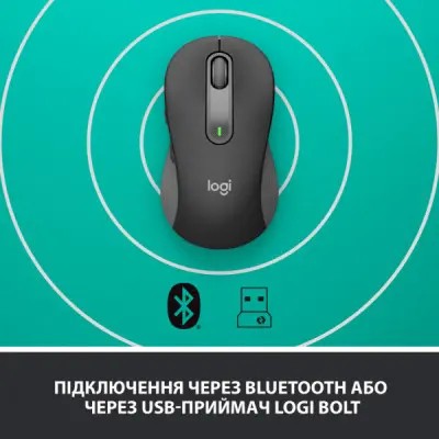 Мишка Logitech Signature M650 Wireless Graphite (910-006253)