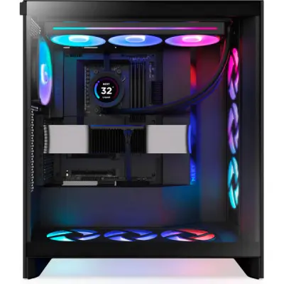 Корпус NZXT H7 Flow RGB All Black (CM-H72FB-R1)