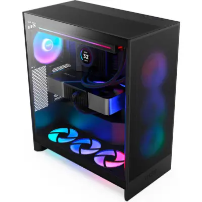 Корпус NZXT H7 Flow RGB All Black (CM-H72FB-R1)