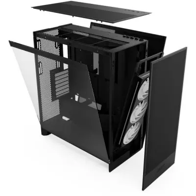 Корпус NZXT H7 Flow RGB All Black (CM-H72FB-R1)