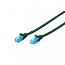 Патч-корд 2м, UTP, cat.5e, AWG 26/7, CCA, PVC, green Digitus (DK-1512-020/G)