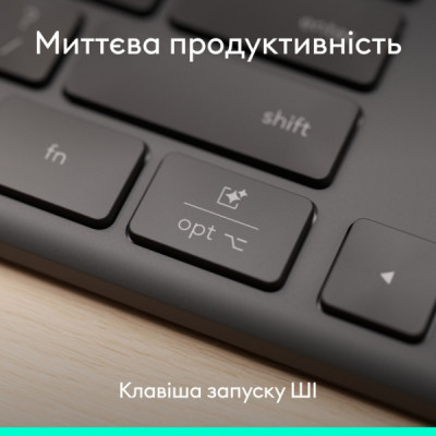 Клавіатура Logitech Slim Solar+ for Business Wireless/Bluetooth Graphite (920-013779) Клавіатура Logitech Slim Solar+ for Business Wireless/Bluetooth Graphite (920-013779)