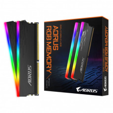 Модуль пам'яті для комп'ютера DDR4 16GB (2x8GB) 3733 MHz AORUS RGB Fusion 2.0 Memory boost GIGABYTE (GP-ARS16G37D)