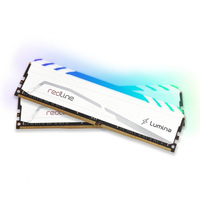 Модуль пам'яті для комп'ютера DDR4 64GB (2x32GB) 3600 MHz Redline Lumina RGB White Mushkin (MLB4C360JNNM32GX2)