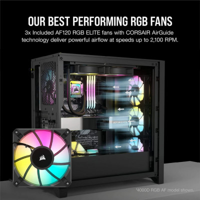 Корпус Corsair iCUE 5000D RGB AirFlow Tempered Glass Black (CC-9011242-WW)